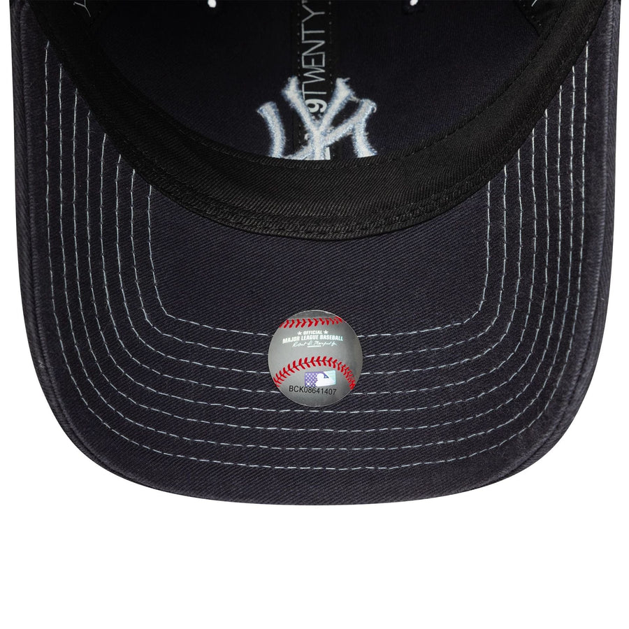 This is a New York Yankees Womens MLB Contrast Stitch Navy 9TWENTY Adjustable Cap 5