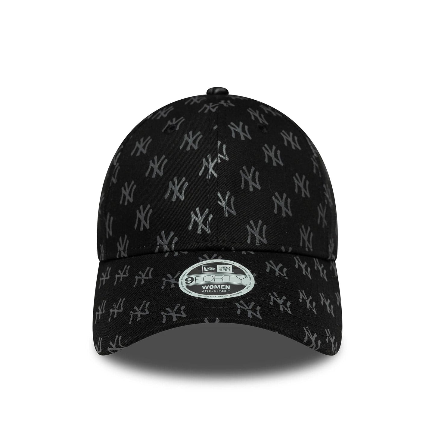 This is a New York Yankees Womens MLB Monogram Black 9FORTY Adjustable Cap 2