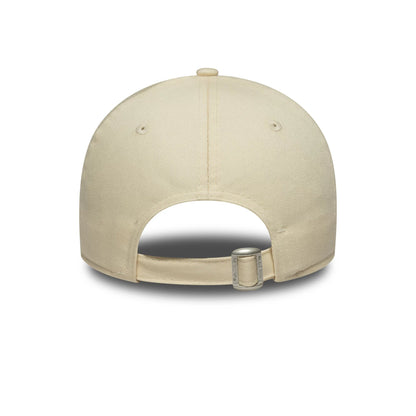 This is a New York Yankees Womens MLB Beaded Cream 9FORTY Adjustable Cap 4