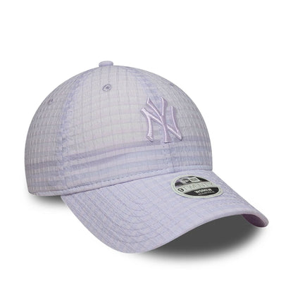 Pictured is this Womens MLB Seersucker New York Yankees 9TWENTY cap in pastel purple. 3