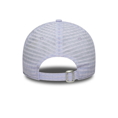 Pictured is this Womens MLB Seersucker New York Yankees 9TWENTY cap in pastel purple. 4