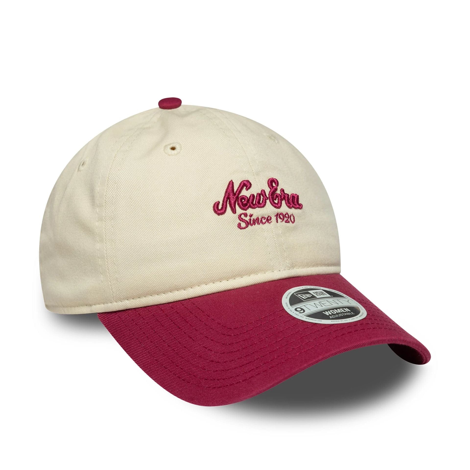 This is a Womens New Era Cream 9TWENTY Adjustable Cap 3
