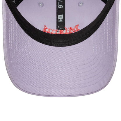 This is a Womens New Era City Pastel Purple 9TWENTY Trucker Adjustable Cap 5