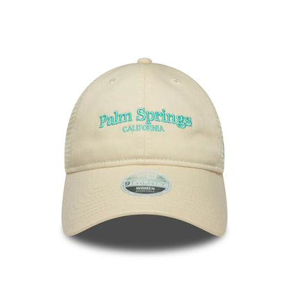 This is a Womens New Era City Cream 9TWENTY Trucker Adjustable Cap 2