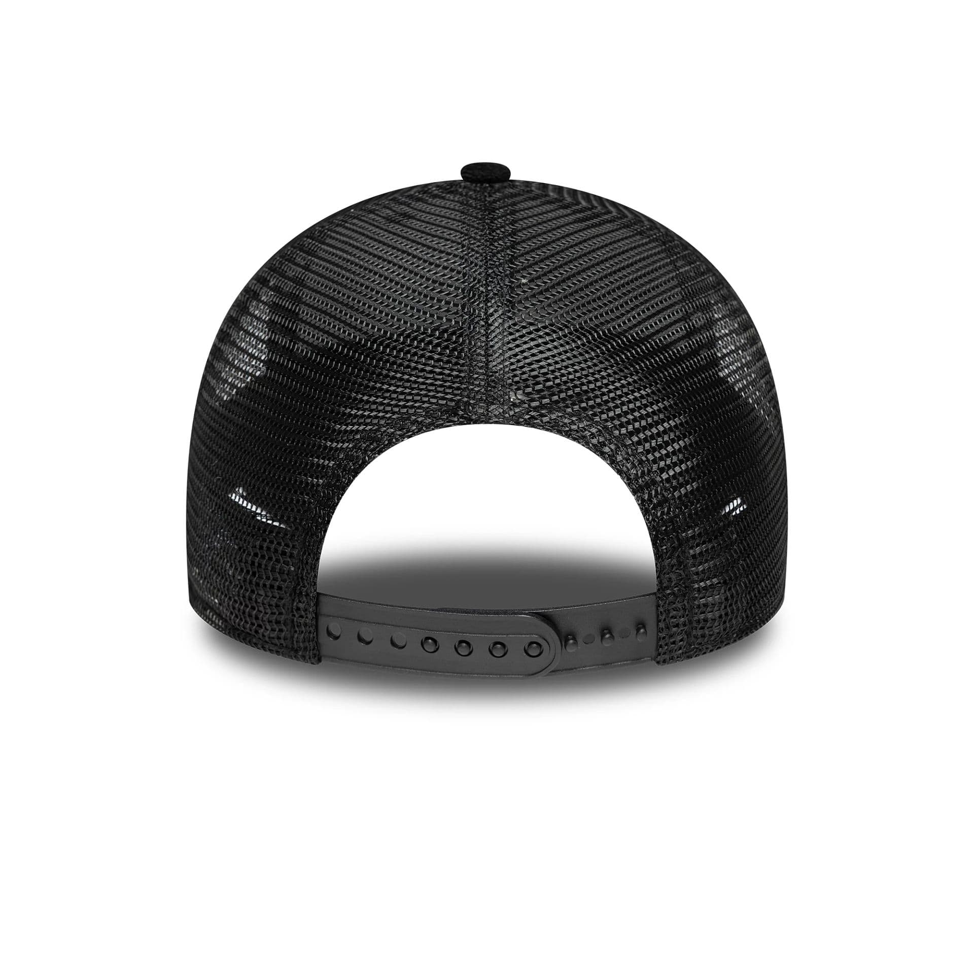 This is a LA Dodgers Womens Fabric Black 9FORTY Trucker Adjustable Cap 4