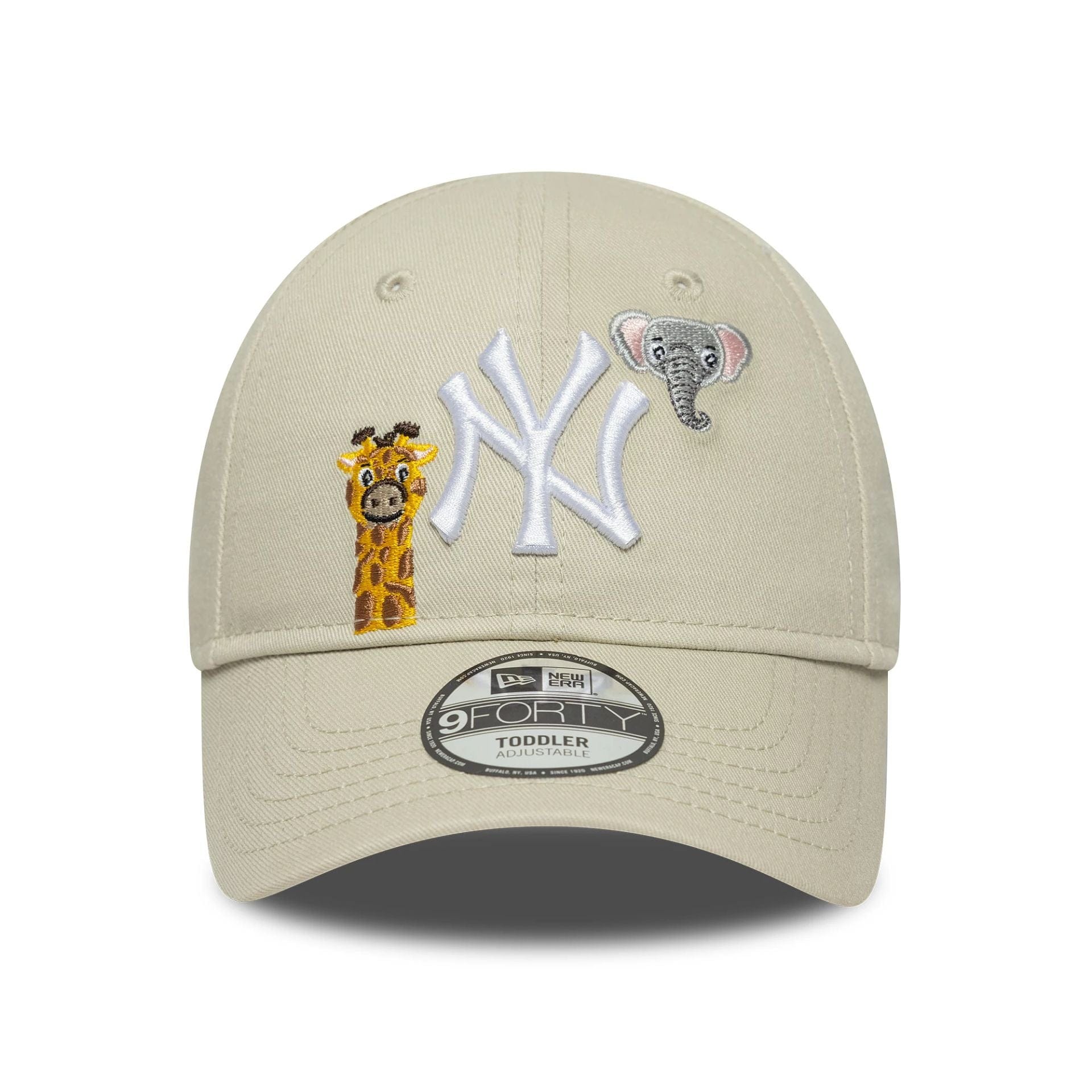 This is a New York Yankees Toddler Animal Icon Cream 9FORTY Adjustable Cap 2