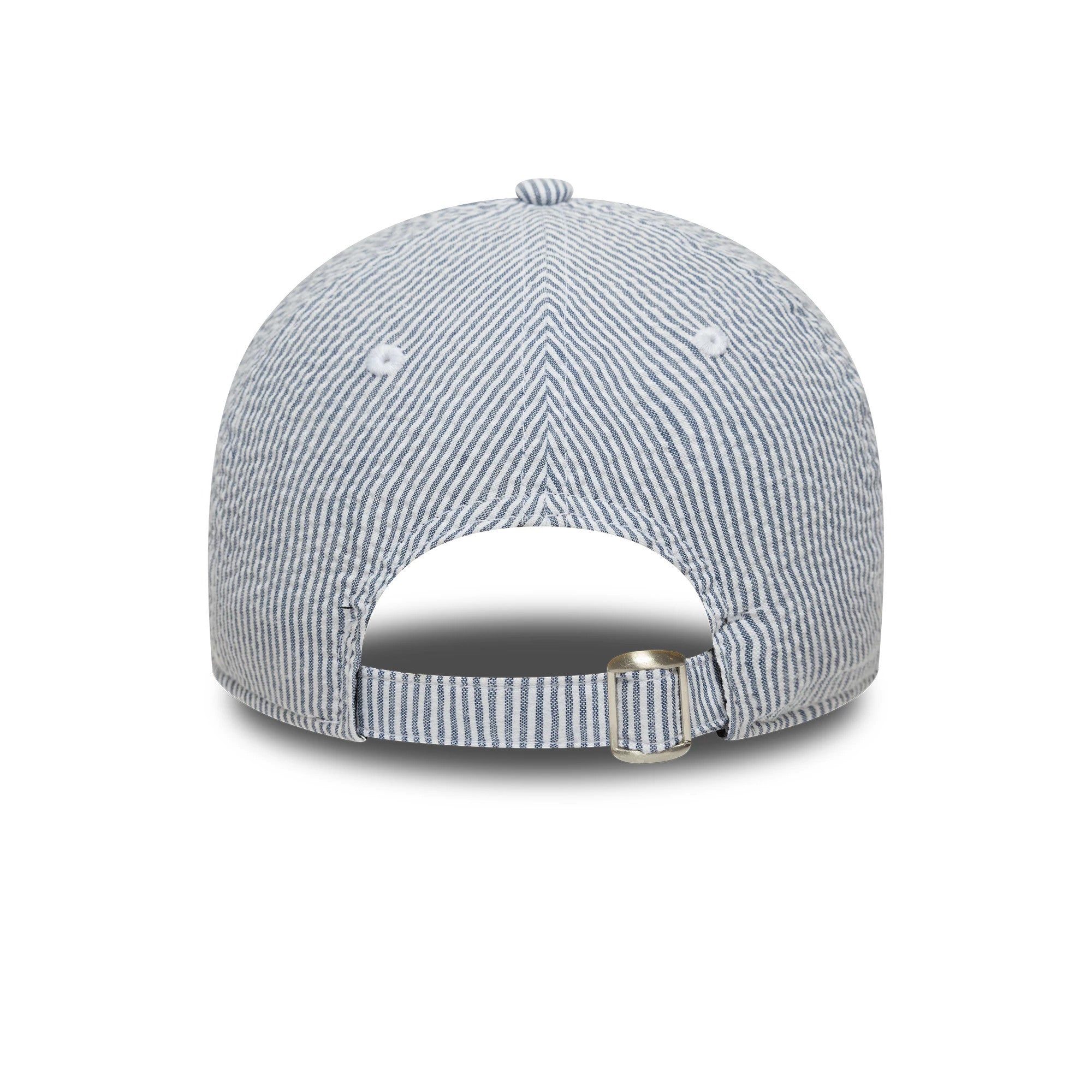 Pictured is this MLB Seersucker New York Yankees 9TWENTY cap in navy. 4