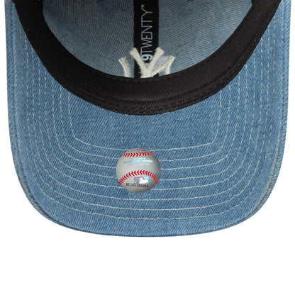 This is a New York Yankees MLB Denim Blue 9TWENTY Adjustable Cap 5