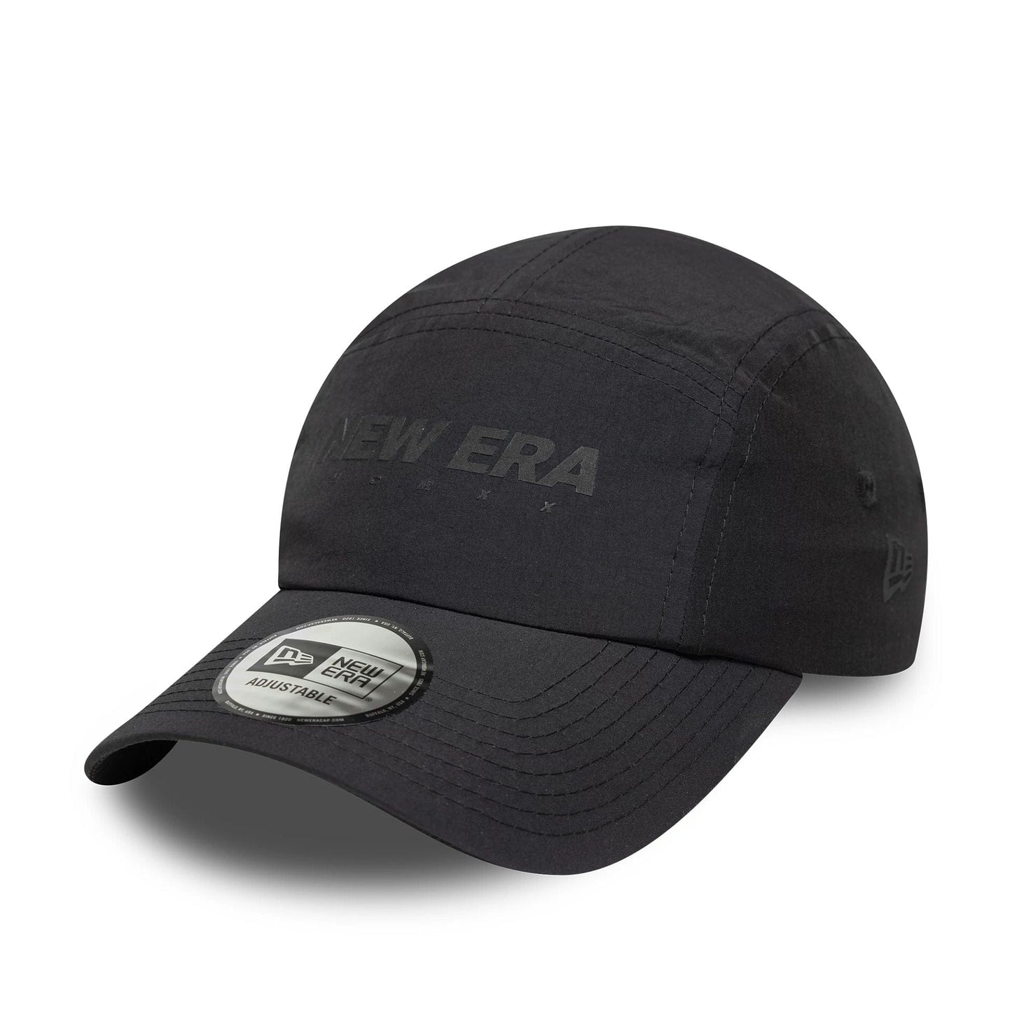 This is a New Era Tech Black Runner Adjustable Cap 1