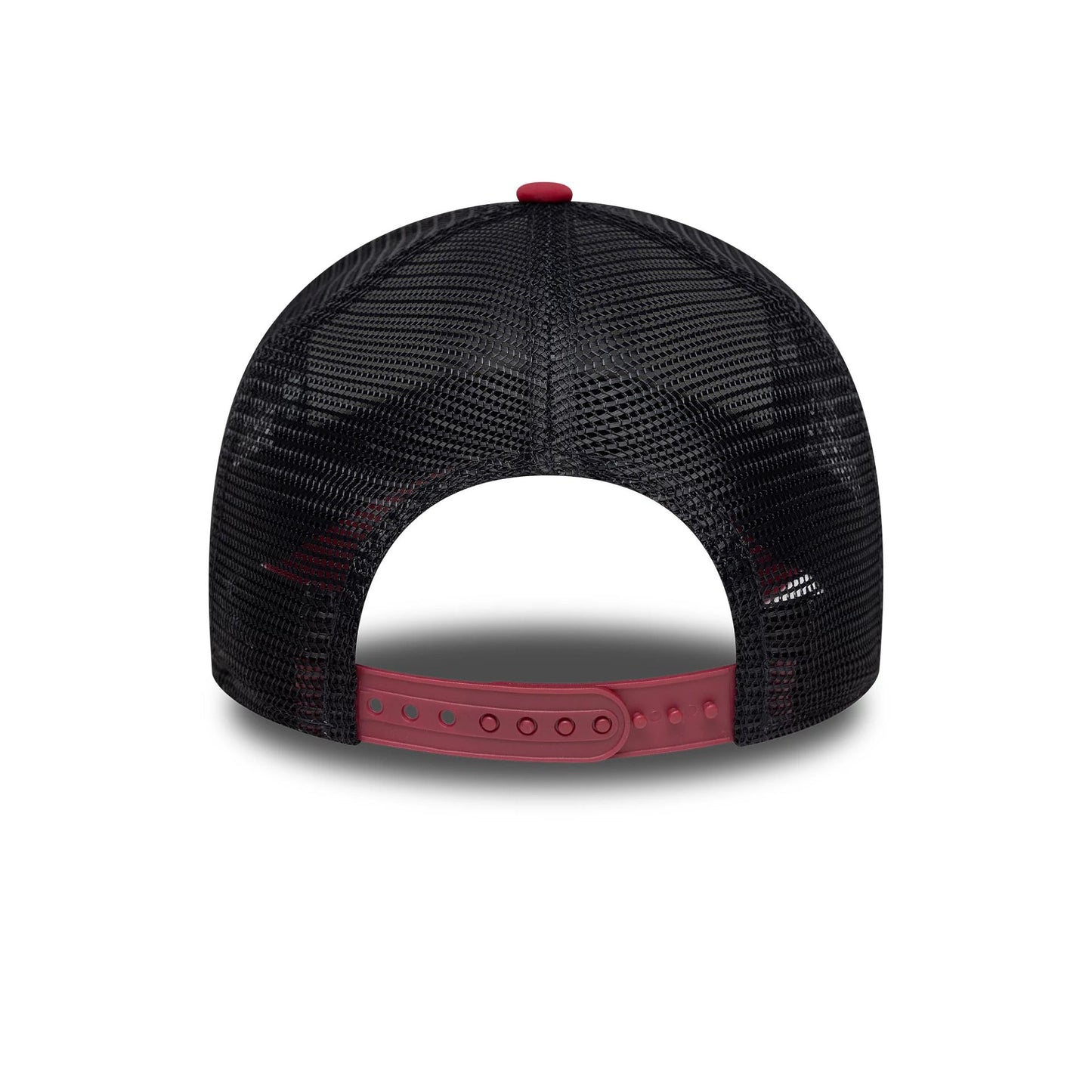 This is a New Era Graphic Patch White 9FORTY A-Frame Trucker Adjustable Cap 4