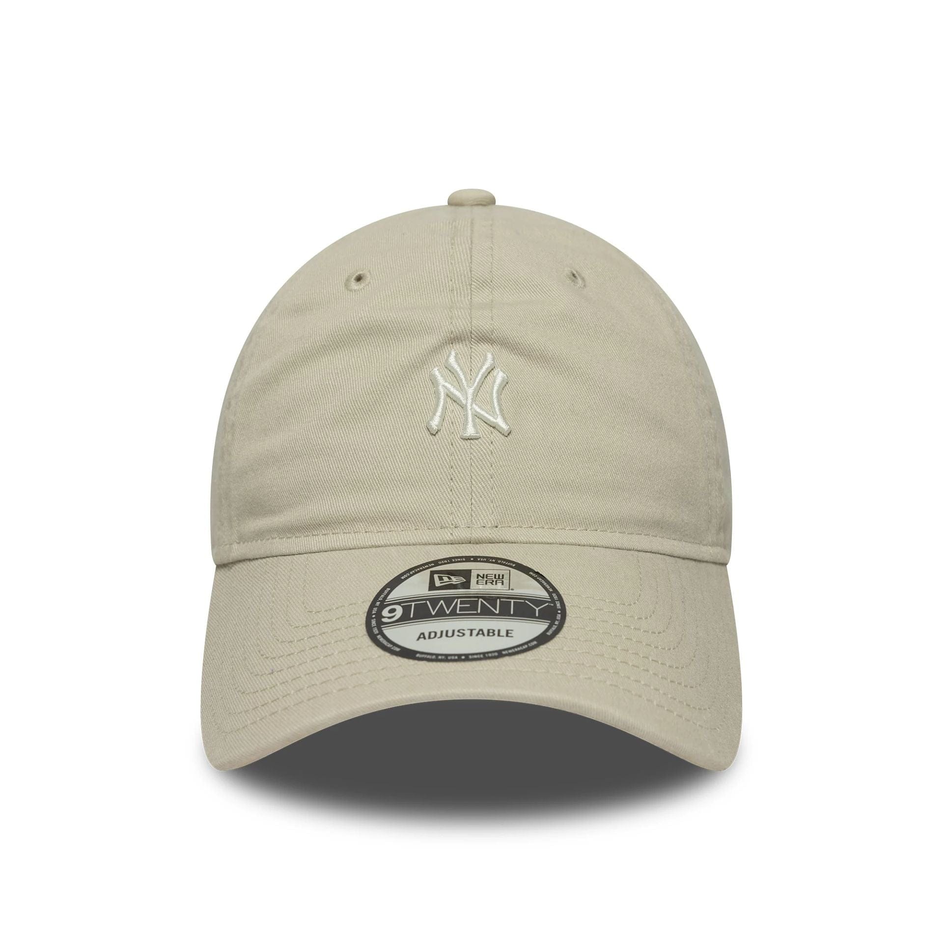 This is a New York Yankees MLB Mini Logo Washed Cream 9TWENTY Adjustable Cap 2