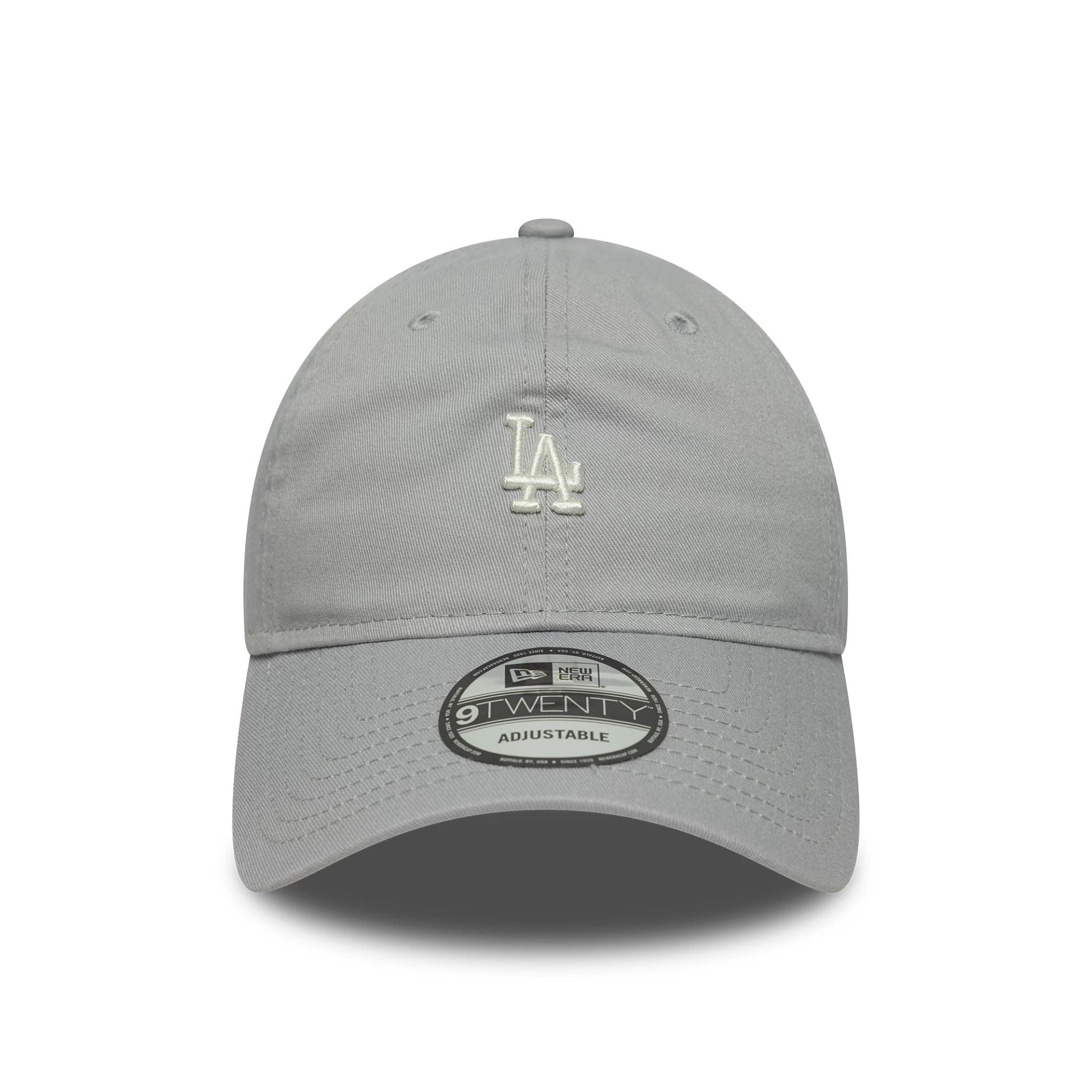 This is a LA Dodgers MLB Mini Logo Washed Grey 9TWENTY Adjustable Cap 2