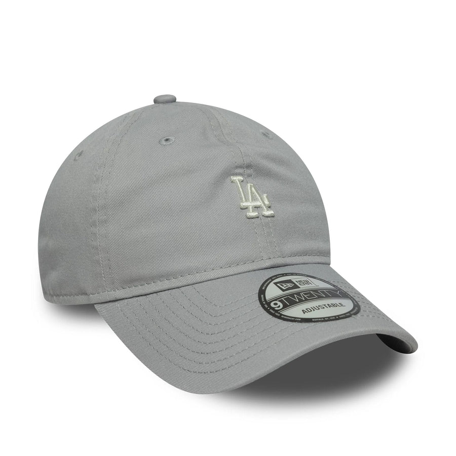 This is a LA Dodgers MLB Mini Logo Washed Grey 9TWENTY Adjustable Cap 3