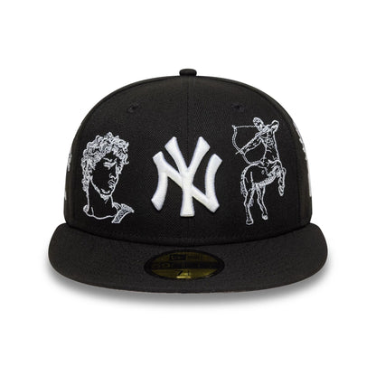 This is a New York Yankees MLB Mythical Black 59FIFTY FItted Cap 2