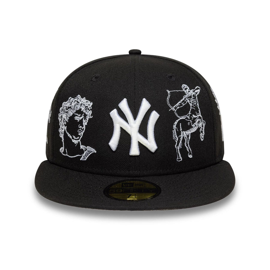 This is a New York Yankees MLB Mythical Black 59FIFTY FItted Cap 2