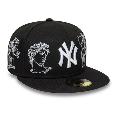 This is a New York Yankees MLB Mythical Black 59FIFTY FItted Cap 3