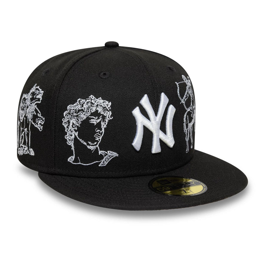 This is a New York Yankees MLB Mythical Black 59FIFTY FItted Cap 3