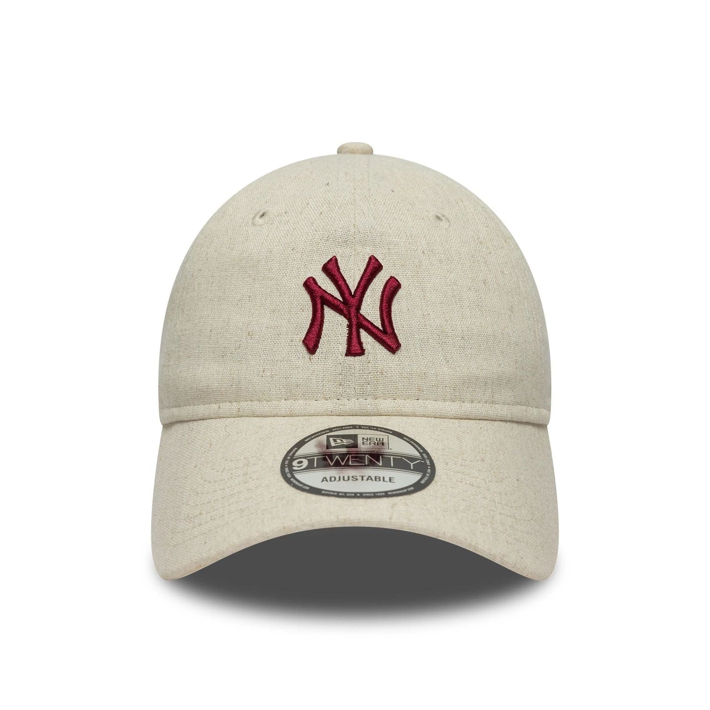 This is a New York Yankees MLB Linen Cream 9TWENTY Adjustable Cap 2