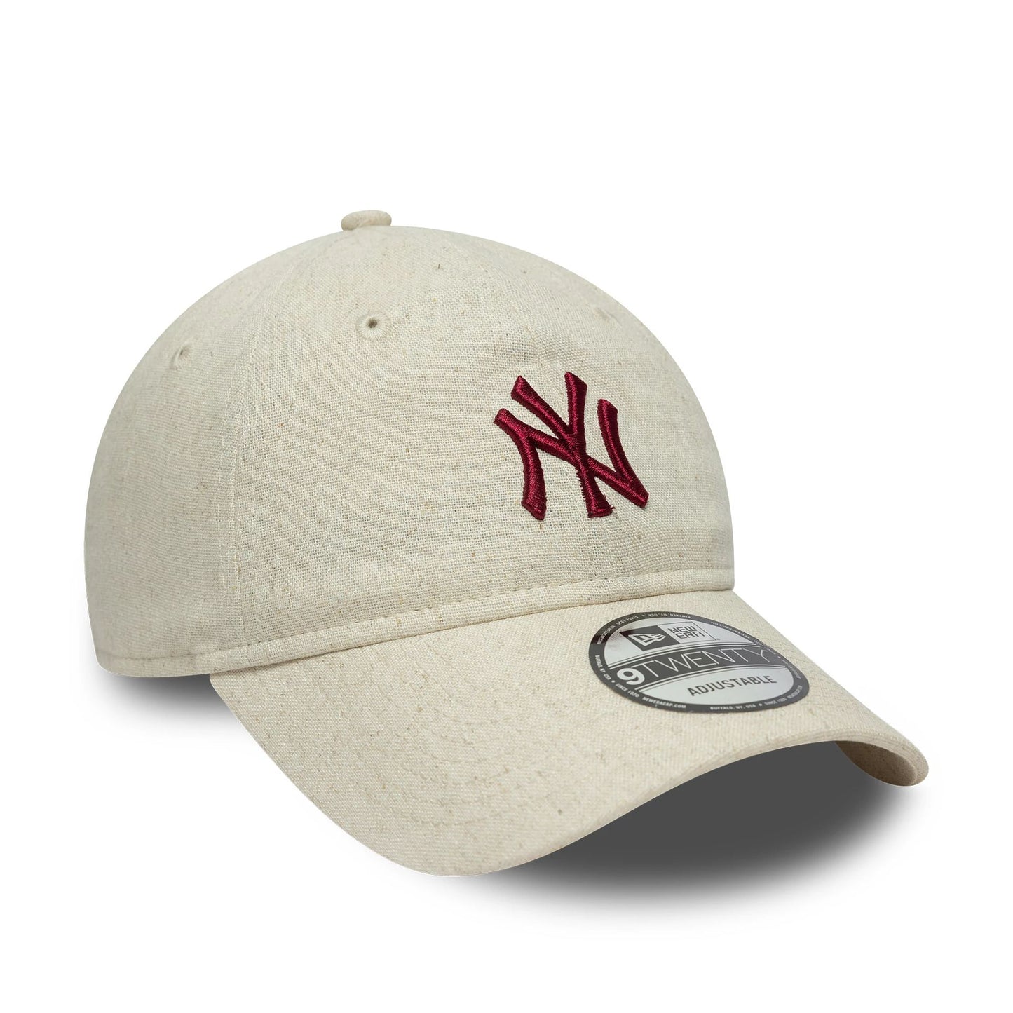 This is a New York Yankees MLB Linen Cream 9TWENTY Adjustable Cap 3