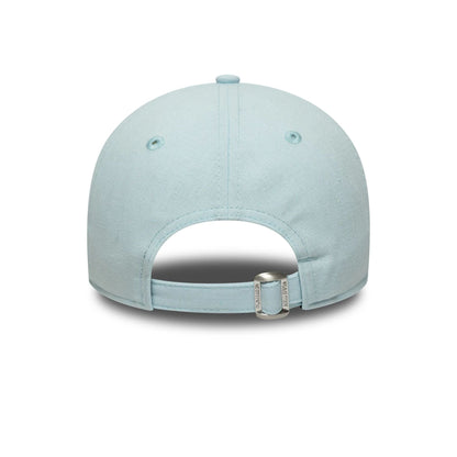 This is a LA Dodgers MLB Linen Pastel Blue 9TWENTY Adjustable Cap 4