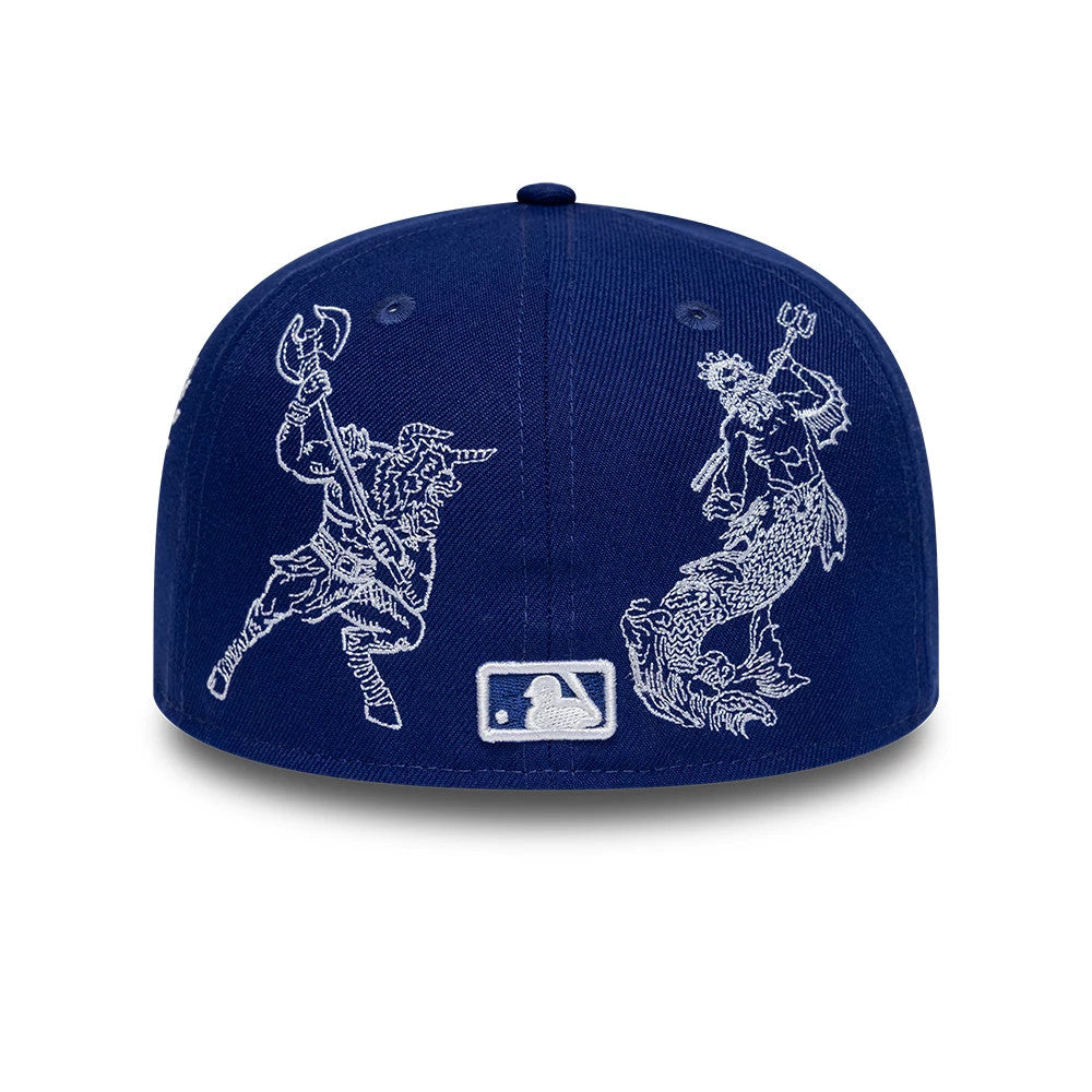 This is a LA Dodgers MLB Mythical Dark Blue 59FIFTY FItted Cap 4