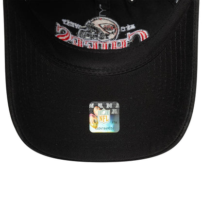 This is a Kansas City Chiefs NFL Helmet Black 9TWENTY Adjustable Cap 5