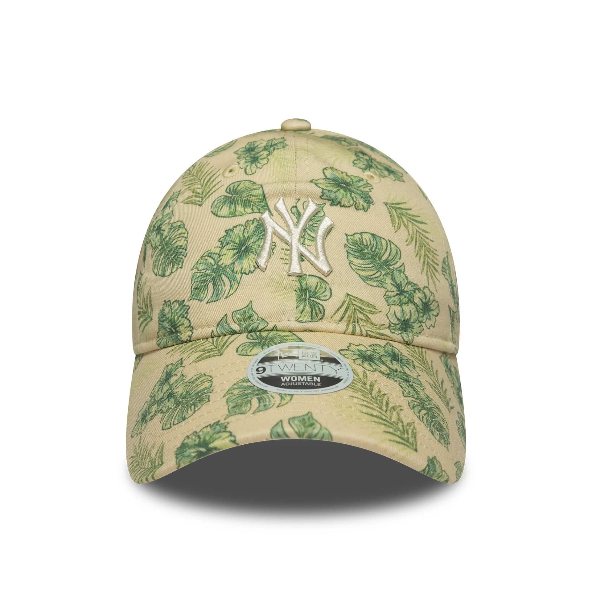 This is a New York Yankees Womens MLB Tropical Cream 9TWENTY Adjustable Cap 2