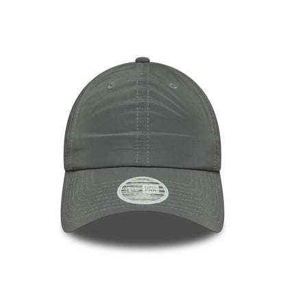 This is a Womens New Era Recycled Reflective Silver Pony Tail Adjustable Cap 3