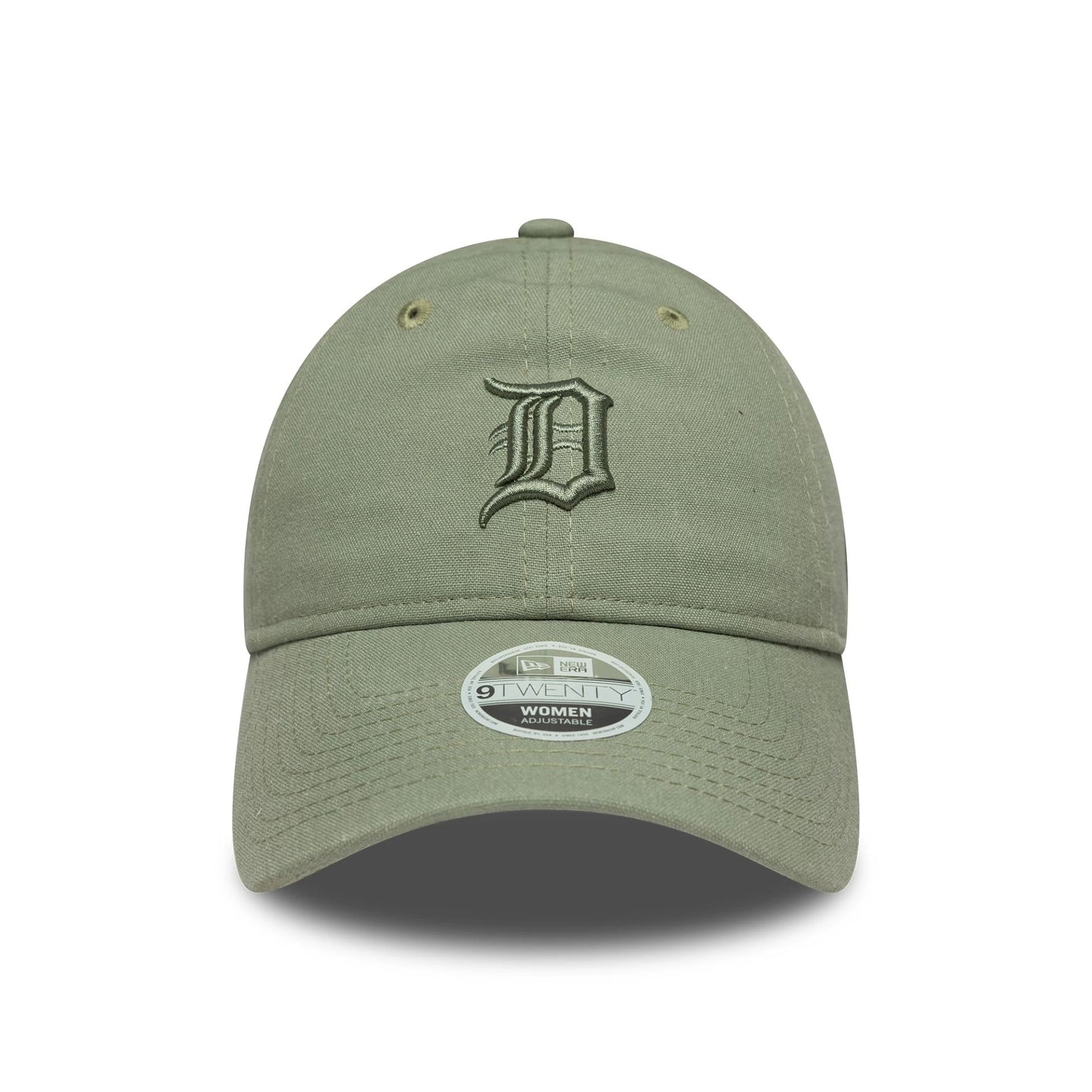 This is a Detroit Tigers Womens MLB Linen Green 9TWENTY Adjustable Cap 2