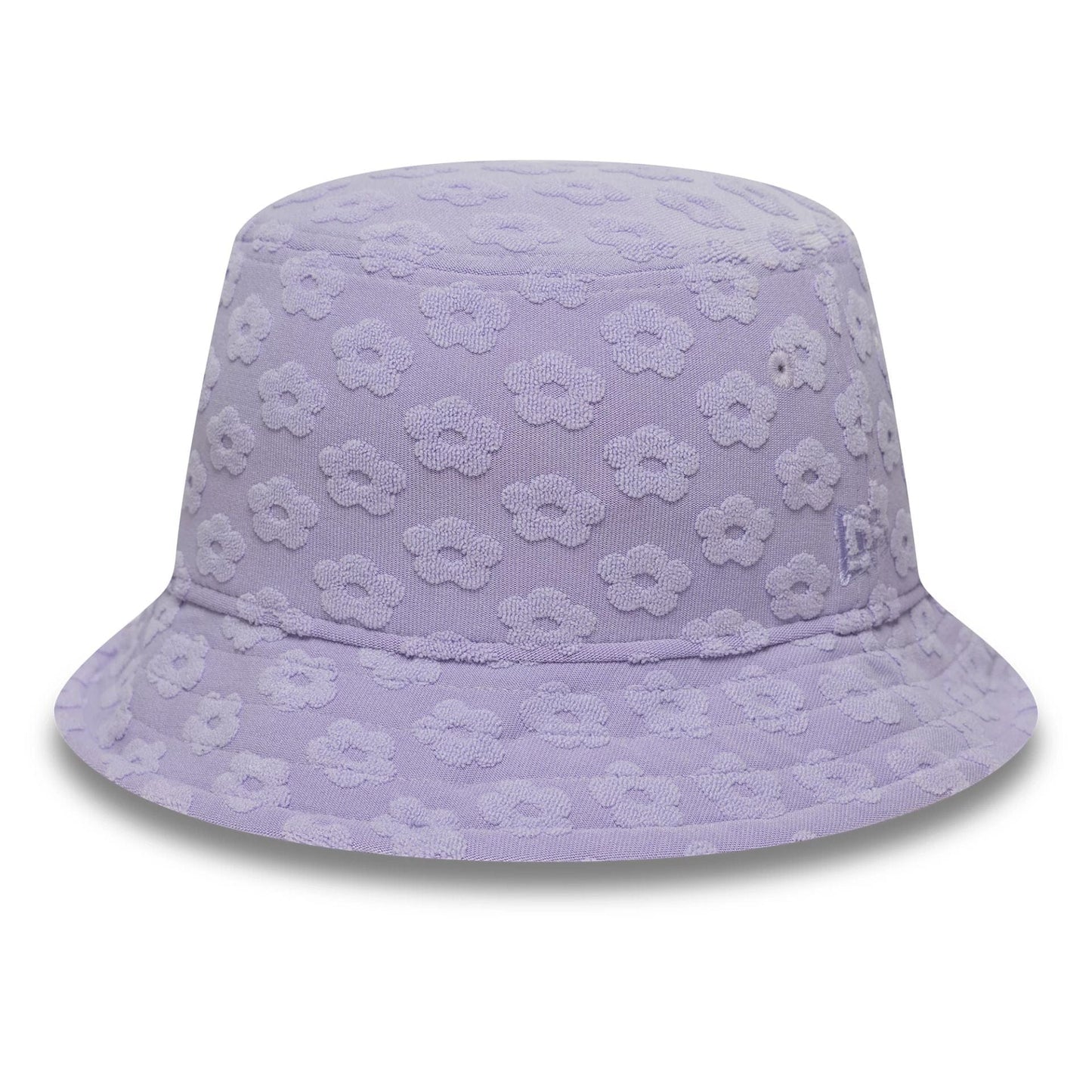This is a Womens New Era Towelling Pastel Purple Adventure Bucket Hat 1