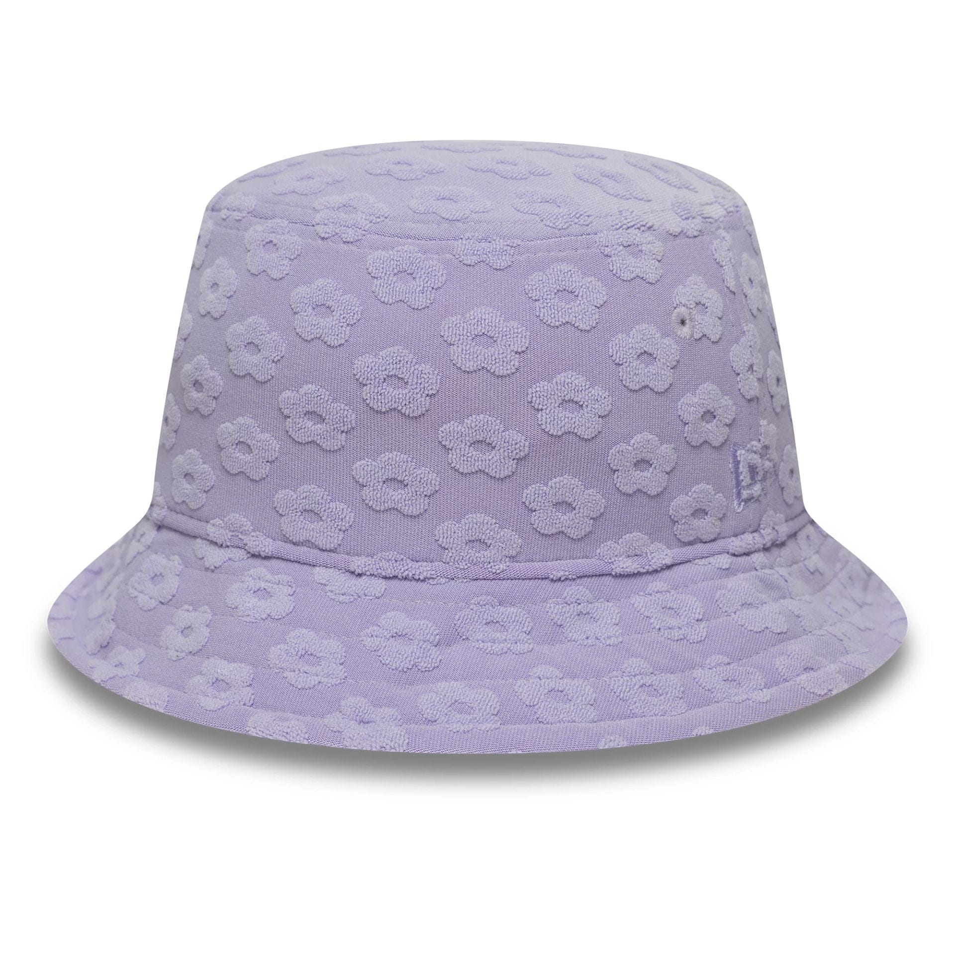 This is a Womens New Era Towelling Pastel Purple Adventure Bucket Hat 1