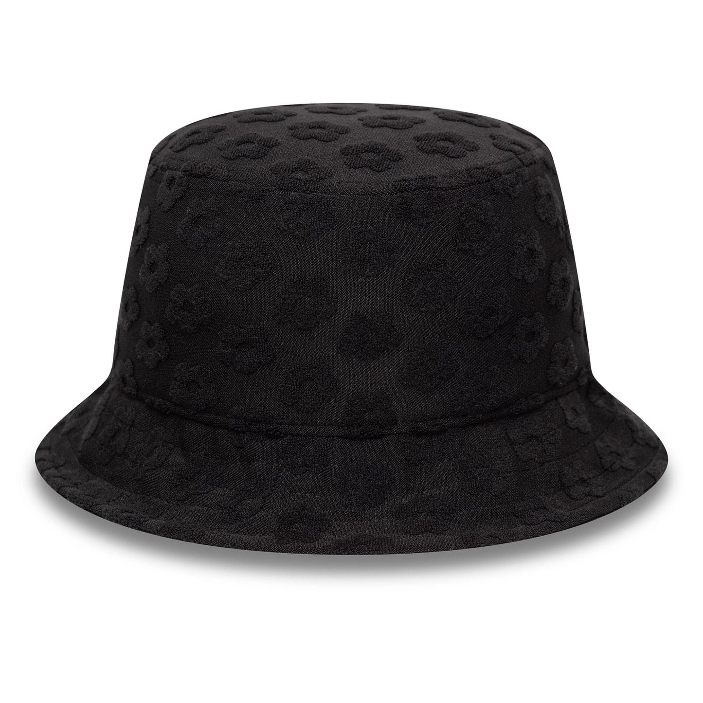 This is a Womens New Era Towelling Black Adventure Bucket Hat 2