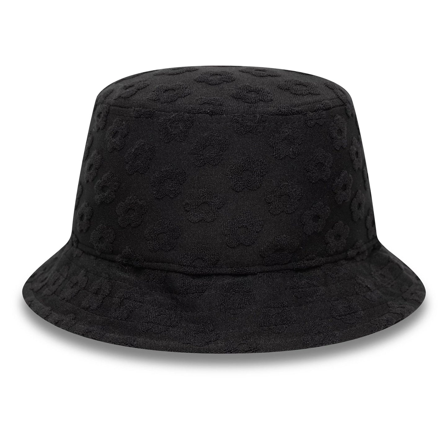 This is a Womens New Era Towelling Black Adventure Bucket Hat 3