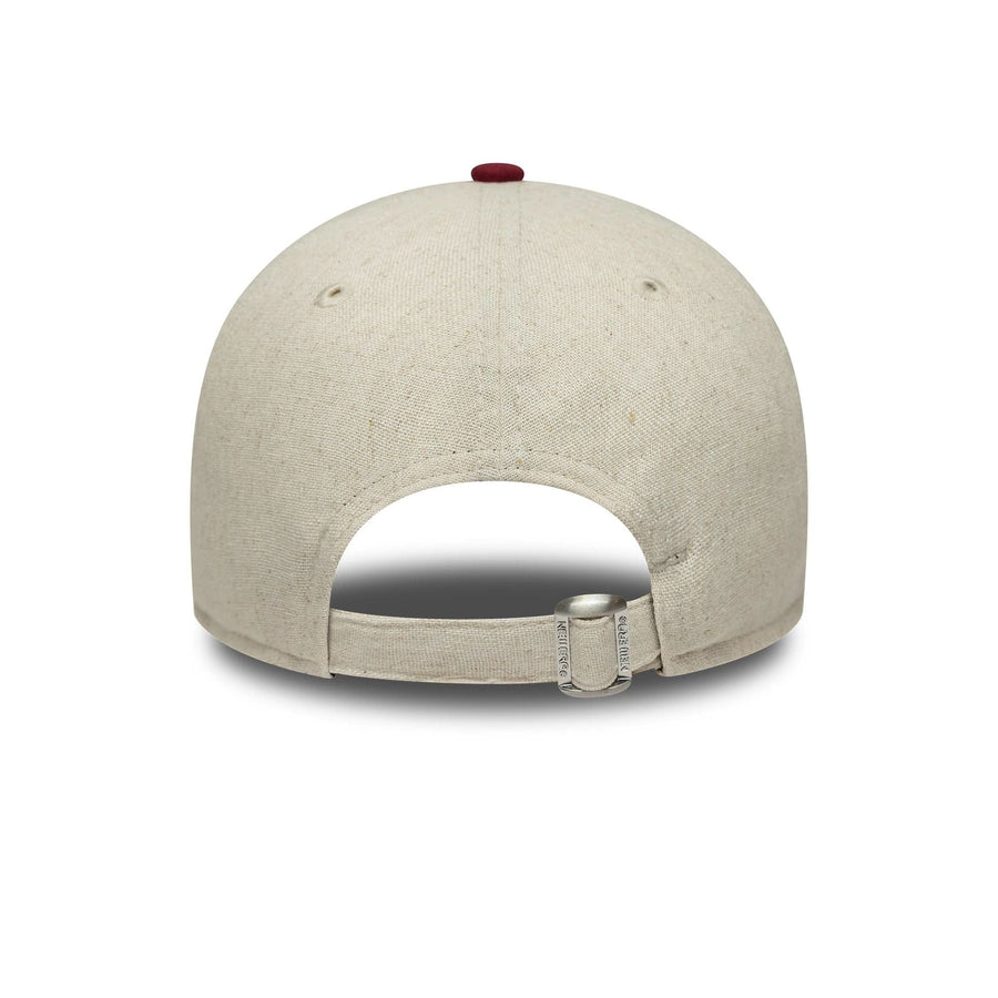 This is a New Era Linen Cream 9FORTY Adjustable Cap 4