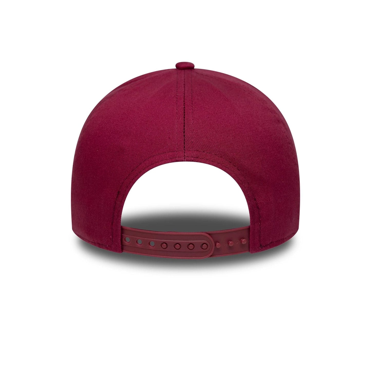 This is a New Era Washed Patch Dark Red 9FORTY E-Frame Adjustable Cap 4