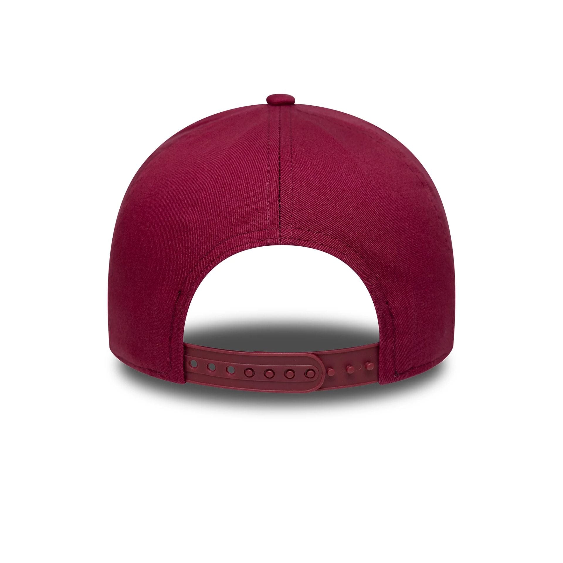This is a New Era Washed Patch Dark Red 9FORTY E-Frame Adjustable Cap 4