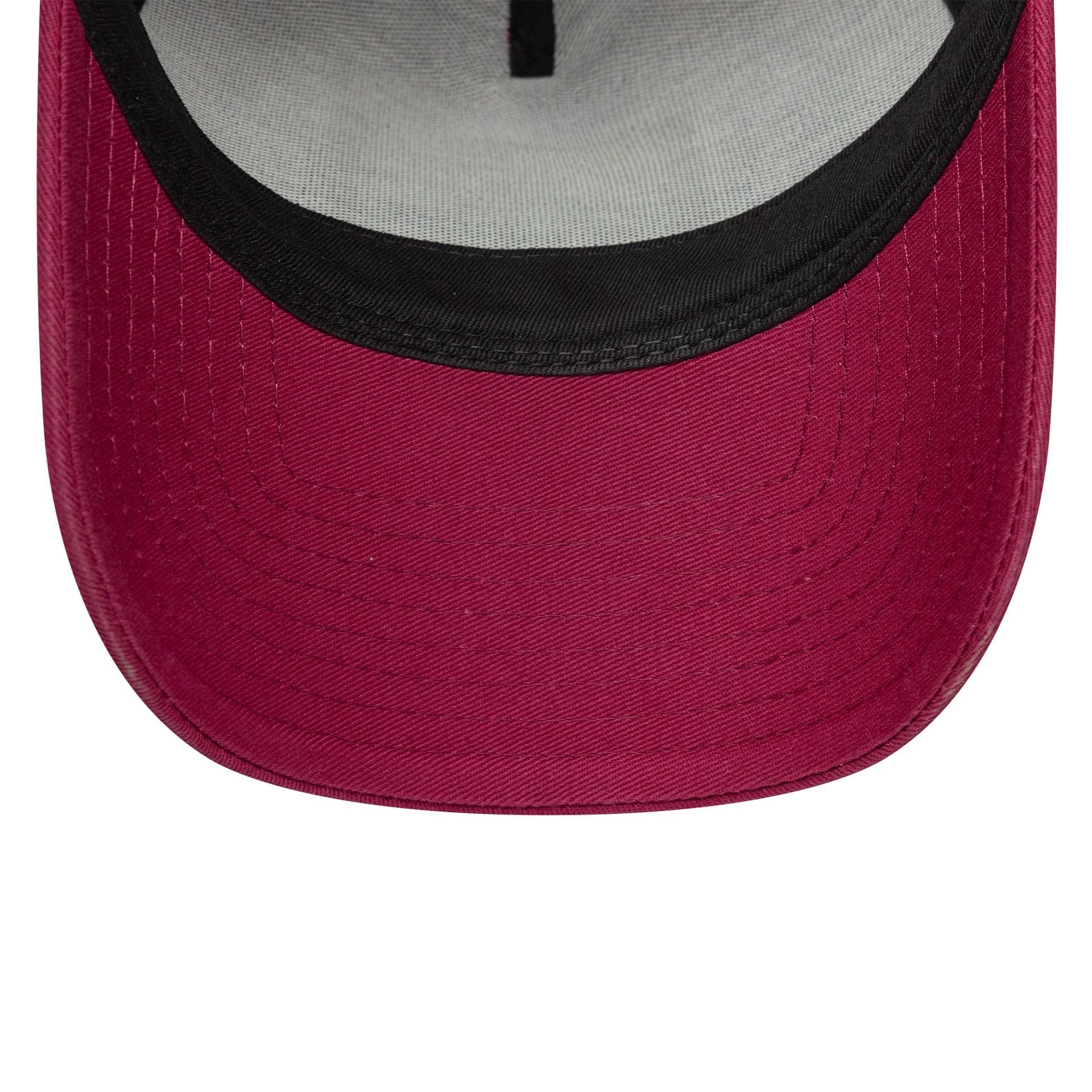 This is a New Era Washed Patch Dark Red 9FORTY E-Frame Adjustable Cap 5