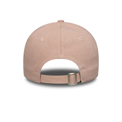 This is a New York Yankees Womens MLB Dye Denim Pastel Pink 9TWENTY Adjustable Cap 4