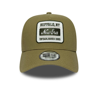 Pictured is this New Era Patch Line 9FORTY E-Frame cap in green. 2