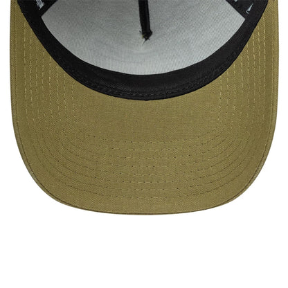 Pictured is this New Era Patch Line 9FORTY E-Frame cap in green. 5