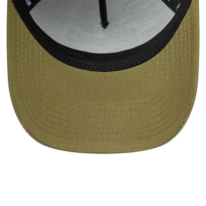 Pictured is this New Era Patch Line 9FORTY E-Frame cap in green. 5