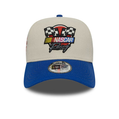 This is a Nascar Classics Flag White 9FORTY E-Frame Adjustable Cap 2