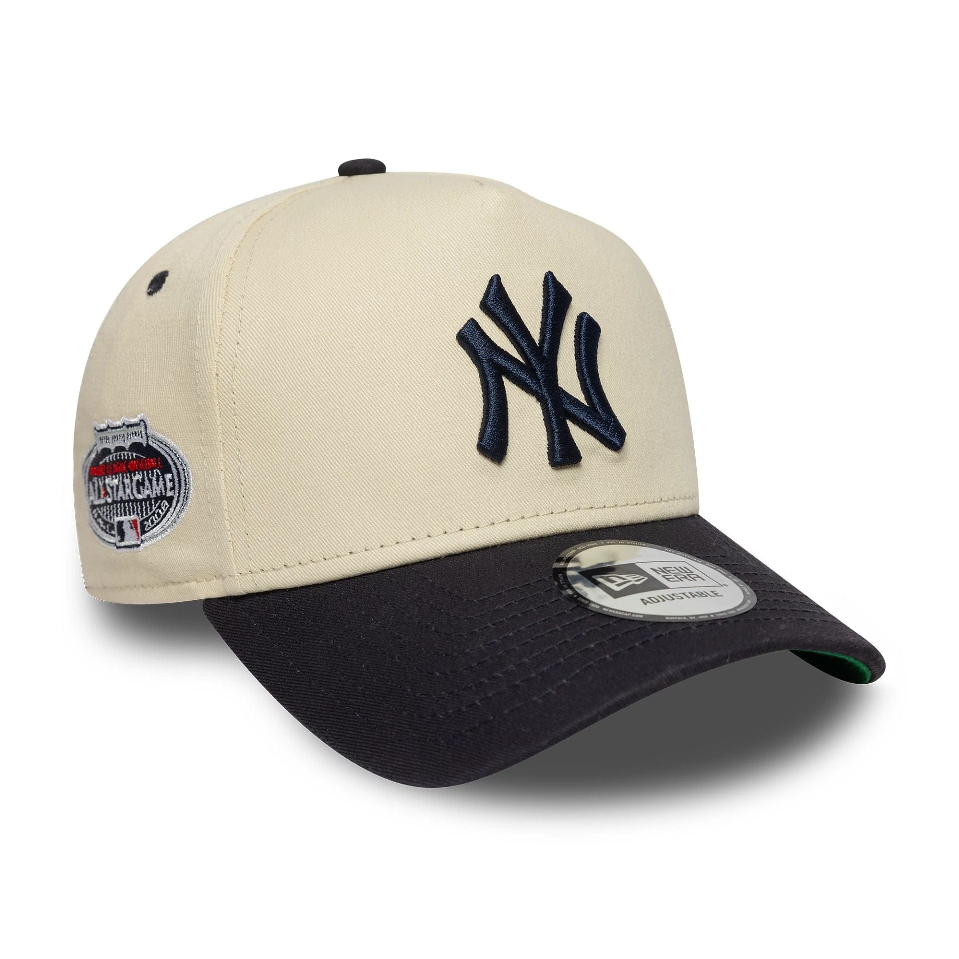This is a New York Yankees All Star Game Patch Cream 9FORTY E-Frame Adjustable Cap 1