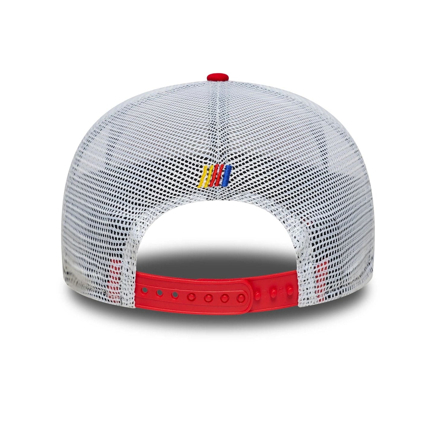 This is a Nascar Classics Flag Red Golfer Adjustable Cap 4