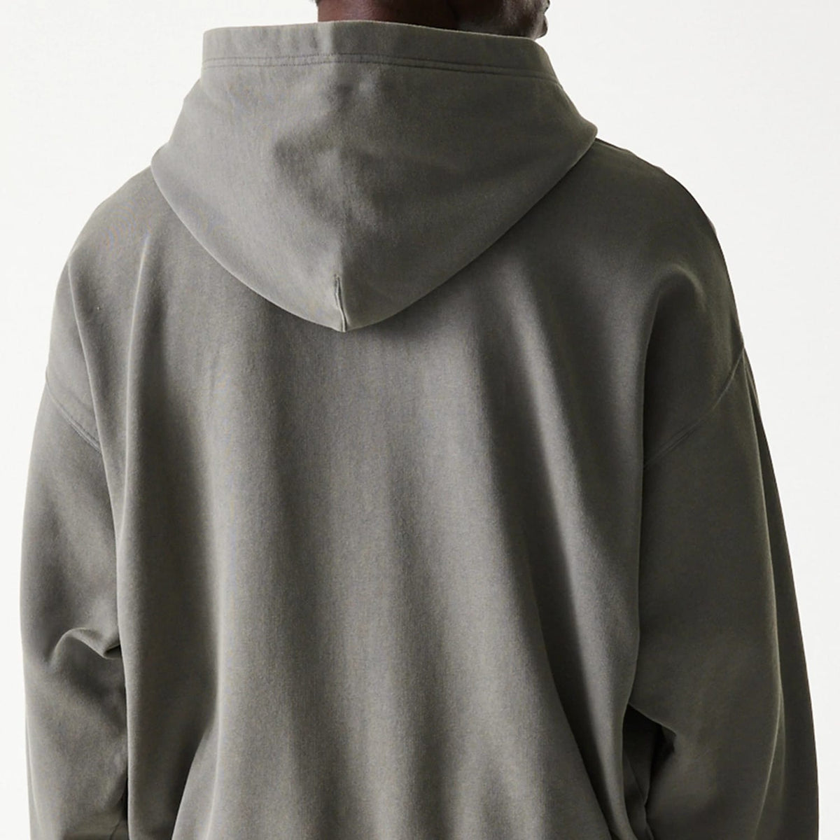 The Male model is wearing LA Lakers NBA Washed Grey Full Zip Hoodie 7