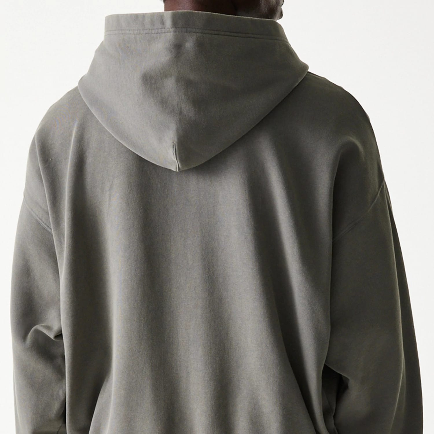 The Male model is wearing LA Lakers NBA Washed Grey Full Zip Hoodie 7