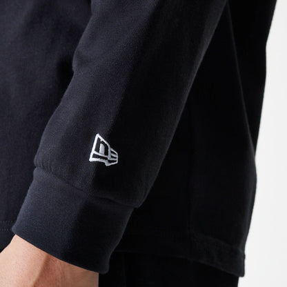 The Male model is wearing Las Vegas Raiders NFL Graphic Black Long Sleeve T-Shirt 7