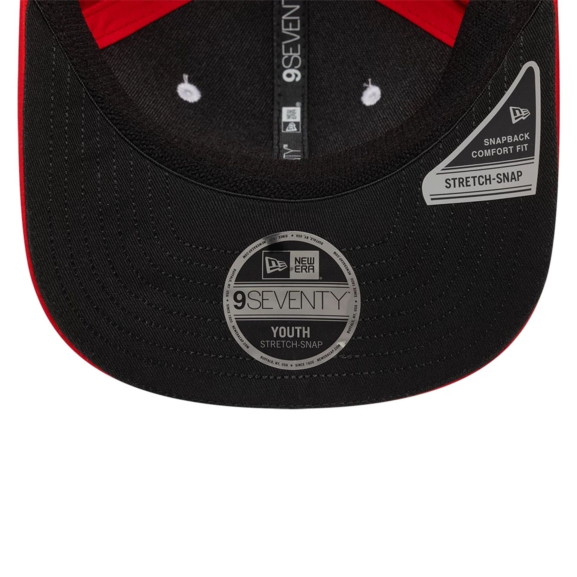 This is a MoneyGram Haas F1 Youth Replica Oliver Bearman Black 9SEVENTY Stretch Snap Adjustable Cap 5