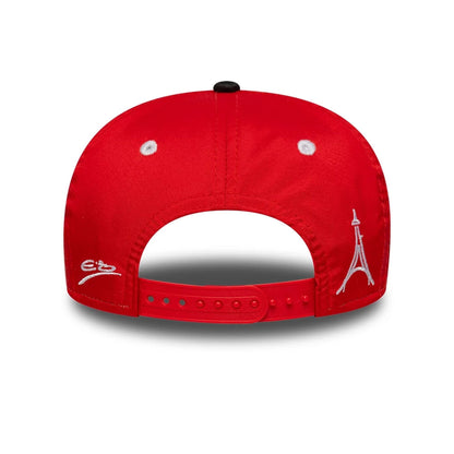 This is a MoneyGram Haas F1 Youth Replica Esteban Ocon Black 9SEVENTY Stretch Snap Adjustable Cap 4