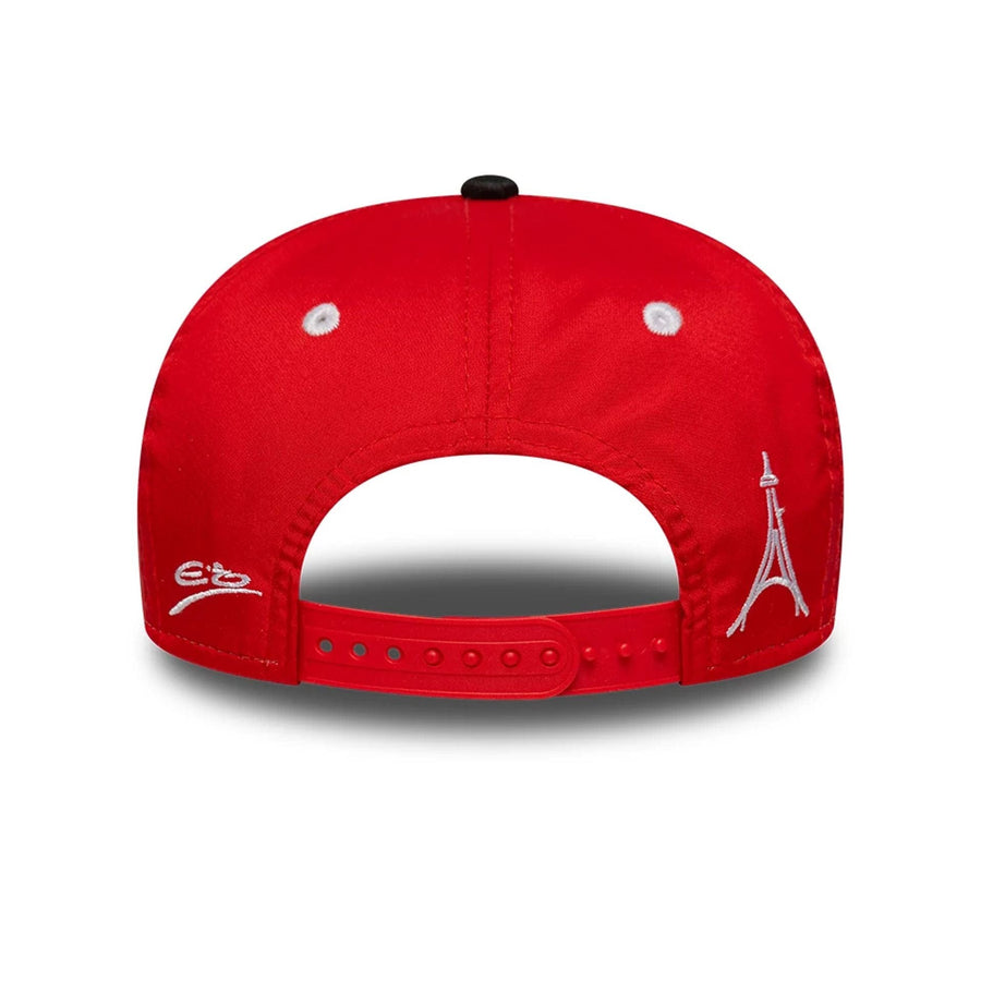 This is a MoneyGram Haas F1 Youth Replica Esteban Ocon Black 9SEVENTY Stretch Snap Adjustable Cap 4